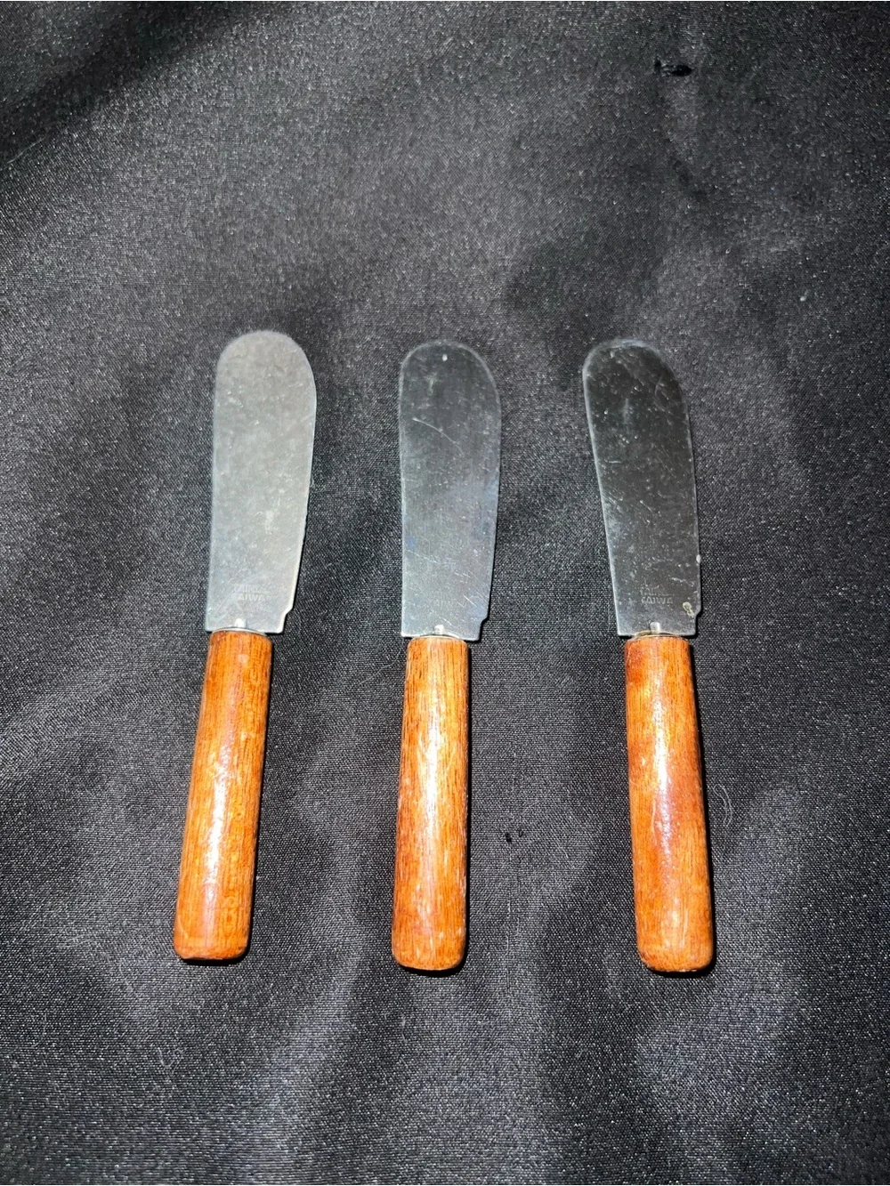Vintage Wooden Handle Cheese Knife Bundle